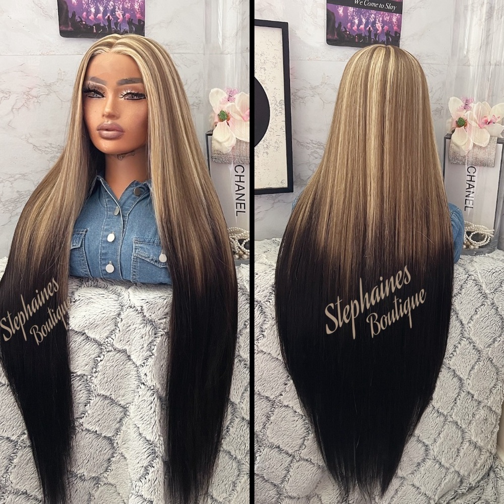 Human Hair Blended Lace Front Wig
